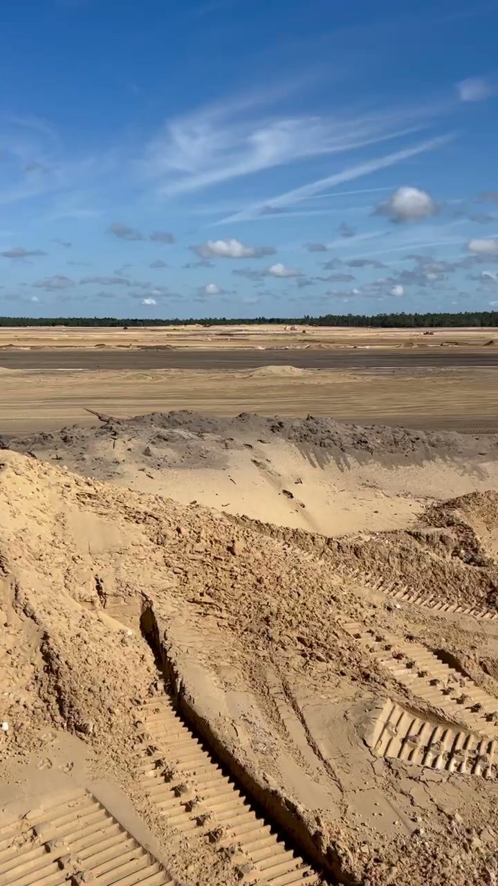 Aerial of a Florida earthwork site